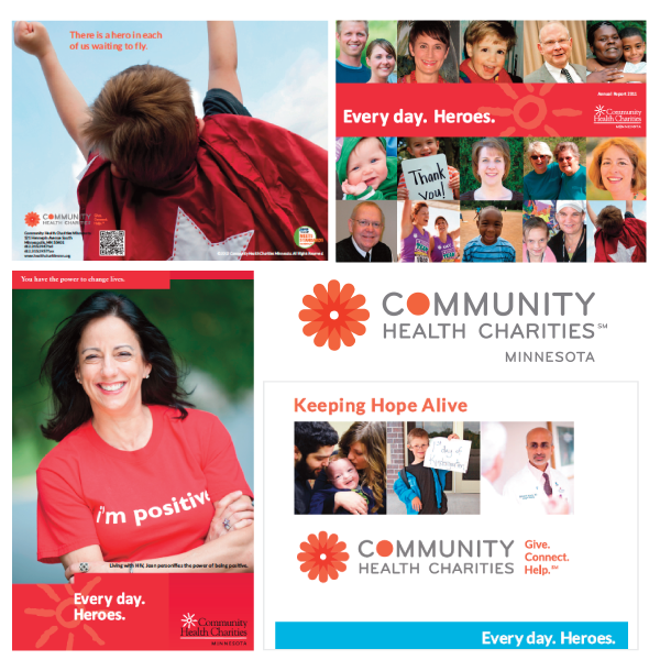 collage of images from Community Health Charities